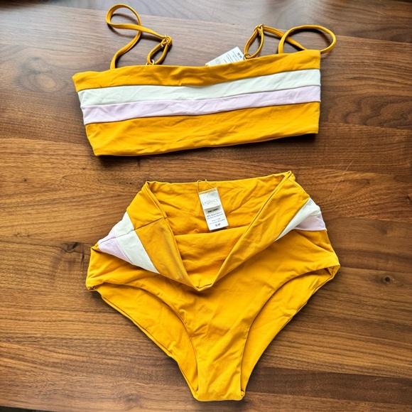 LSPACE Rebel Stripe Bikini set - Picture 5 of 12